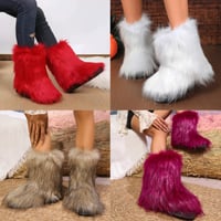 Image 1 of Faux Fur Winter Boots