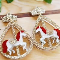 Image 3 of Princes Street Carousel Horse Earrings 