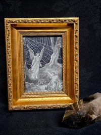 Image 1 of 1800's Biblical Page “Christ praying in the garden”  & Preserved Web