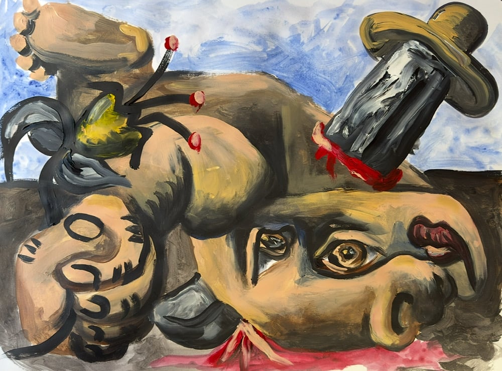 Image of “NARCISSUS IS DEAD” painting