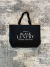 Black Luxury Tote Bag