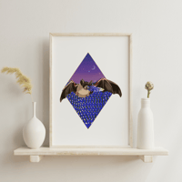 Image 2 of B&B Bluebonnet Bat Poster