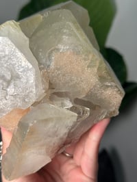 Image 2 of XL SELF STANDING GREEN SUGAR APOPHYLITE WITH STILBITE B