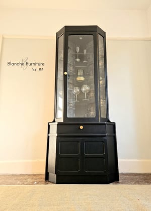 Image of Corner Drinks Cabinet with light with LUXURY lining by Nathan