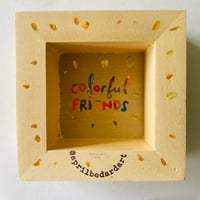 Image 4 of Colorful Friends Original with Little Moth 