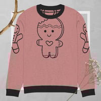 Image 1 of Bitten Gingerbread - Knitted crew neck sweater