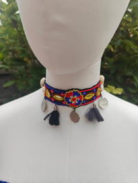 Image 5 of Festie choker - tassles coins