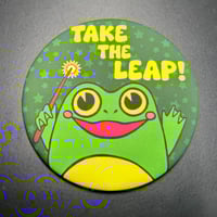 Button Magnet: Take The Leap Frogman