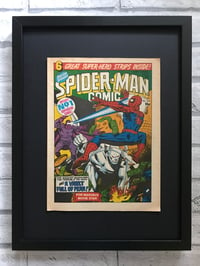 Image 1 of Framed Vintage Comics-Spiderman 