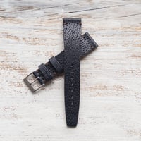 Image 4 of 19mm Corfam Style Pigskin - Navy Blue