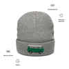 LTC RIBBED KNITTED BEANIE (GREEN/WHITE BUS)