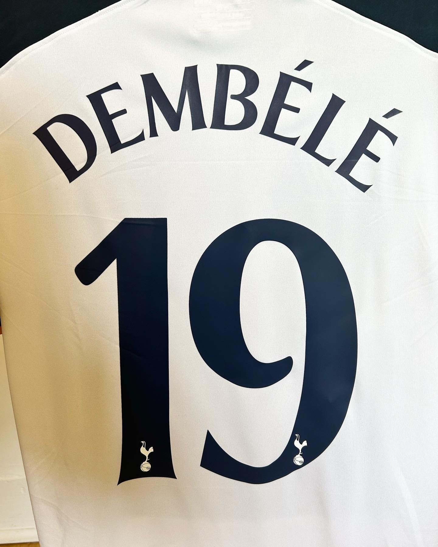Image of Tottenham Hotspur “DEMBELE 19” 2016/17 Home Shirt + UCL patches (L)