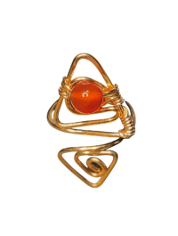 Image 1 of Carnelian adjustable ring
