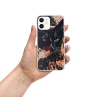 Image 16 of Beautiful Black Cat Face Splatter Painting Clear Case for iPhone®