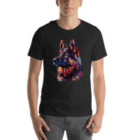 Image 1 of German Shepherd T-Shirt - Vibrant Pup