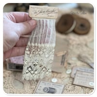 Image 9 of Replica DMC French Thread box full of vintage lace samples