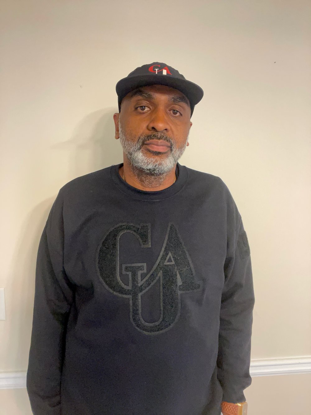 Clark Atlanta University CAU Patch Sweatshirt (BLACK/BLACK)