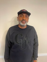 Image 1 of Clark Atlanta University CAU Patch Sweatshirt (BLACK/BLACK)