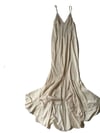 70s Fredericks champagne mermaid hem slip dress