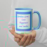 Image 2 of Happy Summertime Garden Mug - Lt. Blue