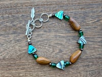 Green/Brown Pinenut Bracelet 