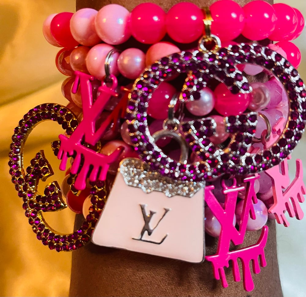 Image of Pink Stacked Bracelet's 