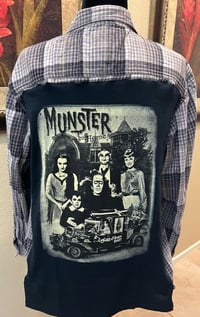 Vintage Gray/Black/Yellow Flannel Shirt The Munsters