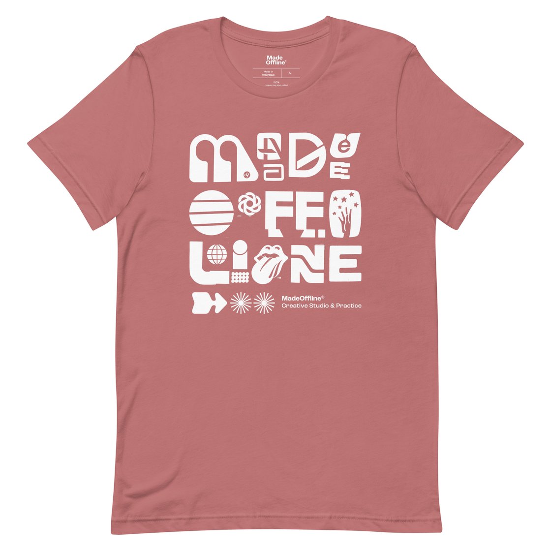Image of Offline Logo Stack Tee (Mauve)