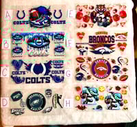 Image 2 of UV DTF NFL Football Tumbler Wraps