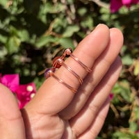 Image 8 of Copper Crystal Rings - IN YOUR SIZE