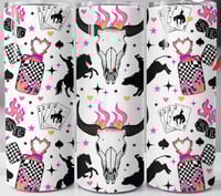 pink skull 20oz subliamtion tumbler 