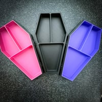 Image 4 of Pink & Black Coffin Jewelry Box