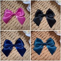 Image 2 of 10cm self adhesive satin bow 6 pack