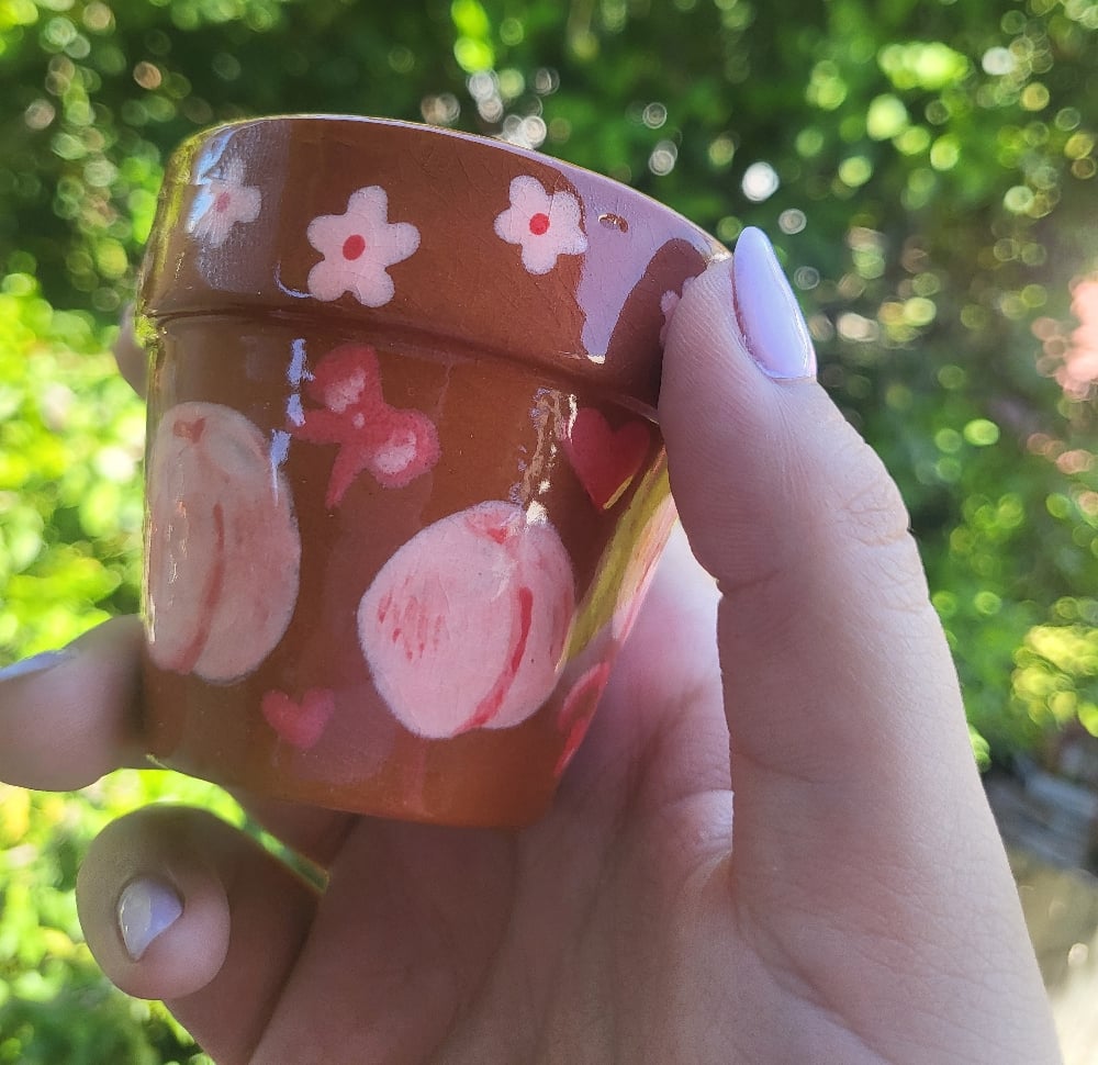 Image of Fruity terracotta pots set