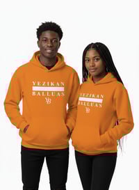 Image 1 of YB Orange Heavy Blend Fleece Pullover Hoodie 