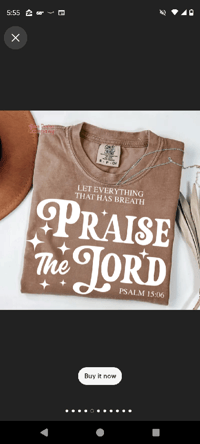 Image 2 of "PRAISE THE LORD" Tee