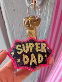 Image 2 of ONE OFF! Super Dad Keyring - Neon