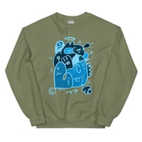 Image 5 of SWEATSHIRT : ADULT - "FUNKY BLUE"