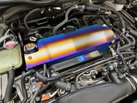 Image 2 of 2020+ Honda 10th/11th Gen Civic/Accord 10th gen Titanium engine cover (1.5T engine Only)
