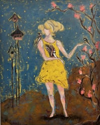 Image 1 of Night Birds on the Magnolia Tree- Shanny Brooke
