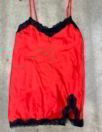 Image 2 of Satin nightgown with lace 