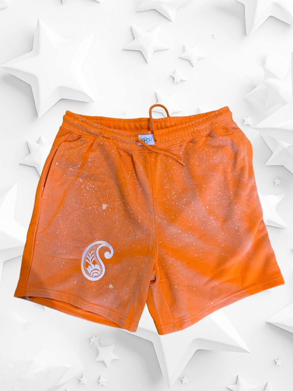 Orange Galaxy Shorts