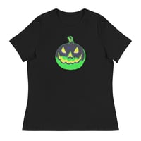 Image 5 of Women's Relaxed T-Shirt - Jack O Lantern Vintage Green-Black