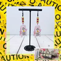 Caution Earrings 