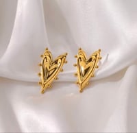 Image 8 of HEART TO HEART STUD EARRINGS 
