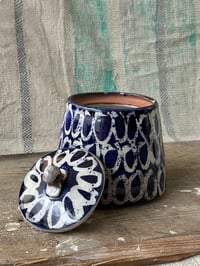 Image 5 of Tea caddy blue circles