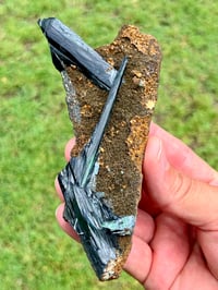 Image 14 of Vivianite & Ludlamite on Matrix Specimen |Brazil #2860