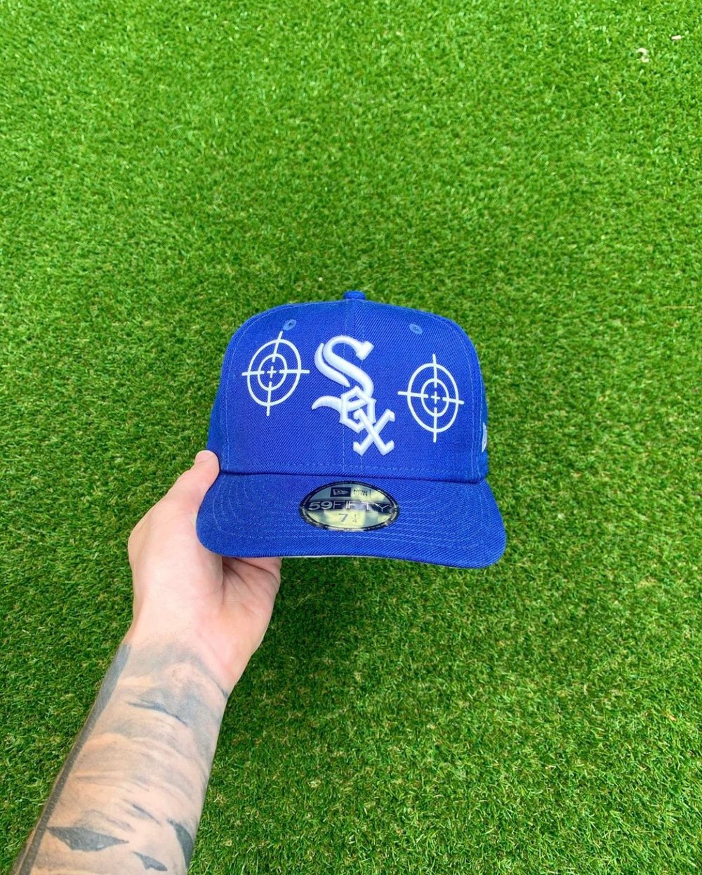 Image of ROYAL BLUE WHITE SOX CUSTOM FITTED CAP