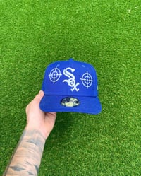 ROYAL BLUE WHITE SOX CUSTOM FITTED CAP