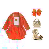 Image 4 of Girl's 3pc Set Tank Top + Jacket + Shorts